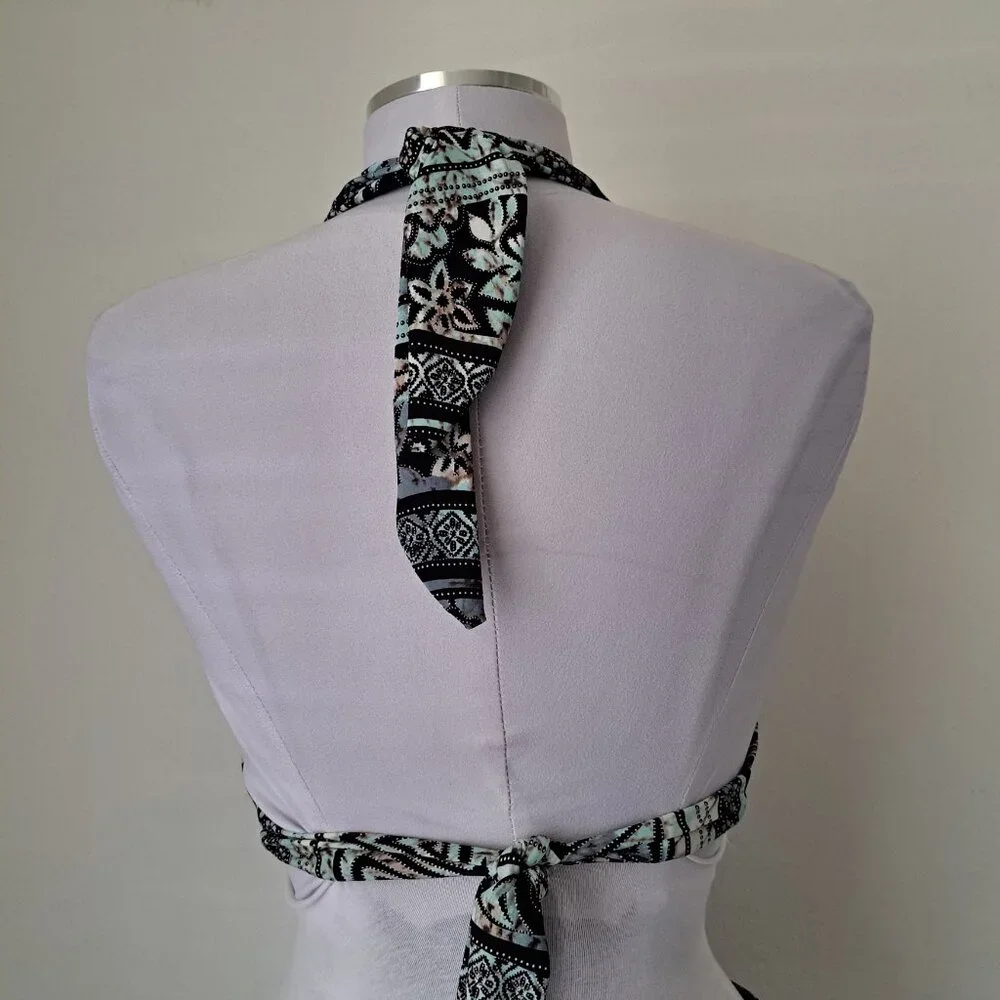 Heat Swimwear Bikini Halter/Skirt Print Size S Multicolor - Picture 6 of 11